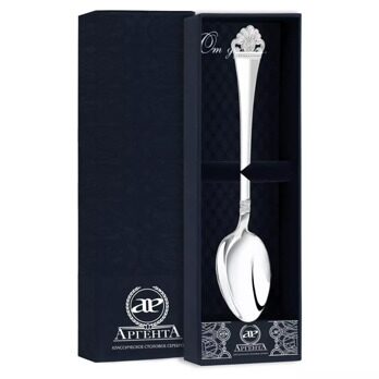 Классическая чайная ложка "Афина" коллекция Classic серебро 925 пробы